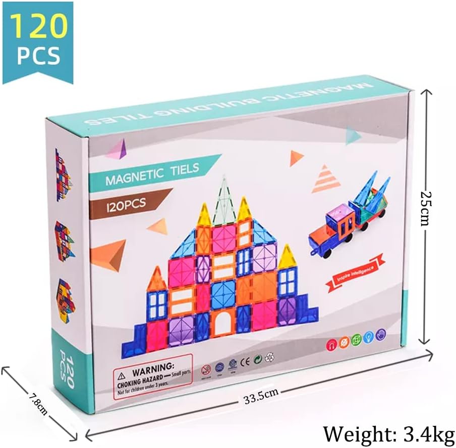 Rainbow Magnetic Building Tiles