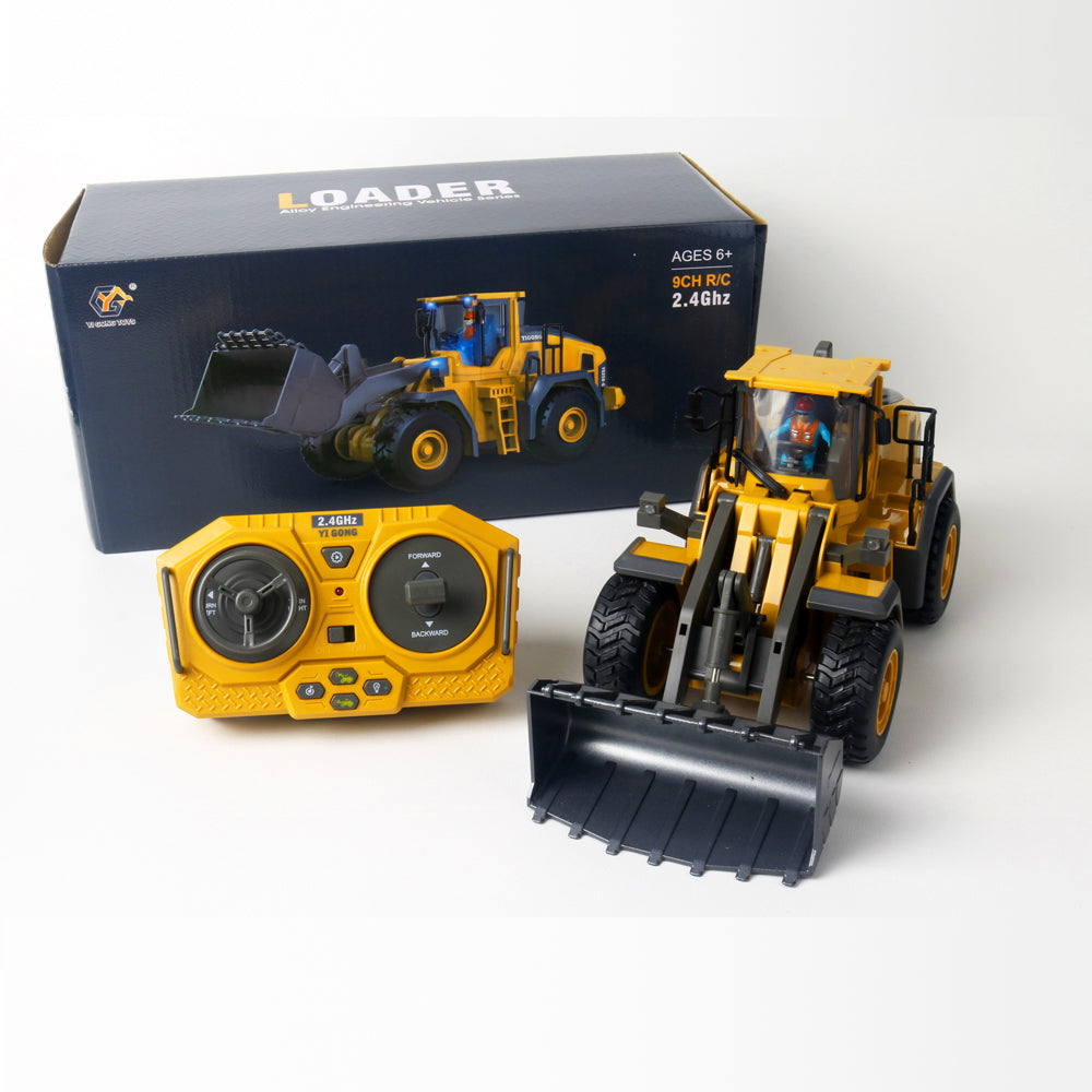 RC Loading Truck 9-Channel Remote Control Engineering Vehicle - Alloy Version