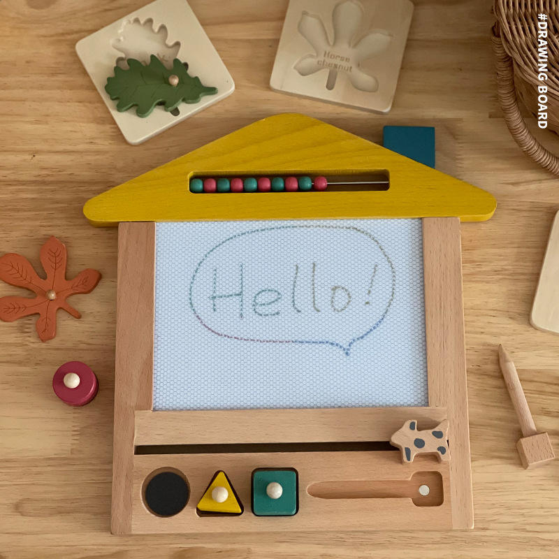 Wooden Montessori Educational Magnetic Drawing Board Toy