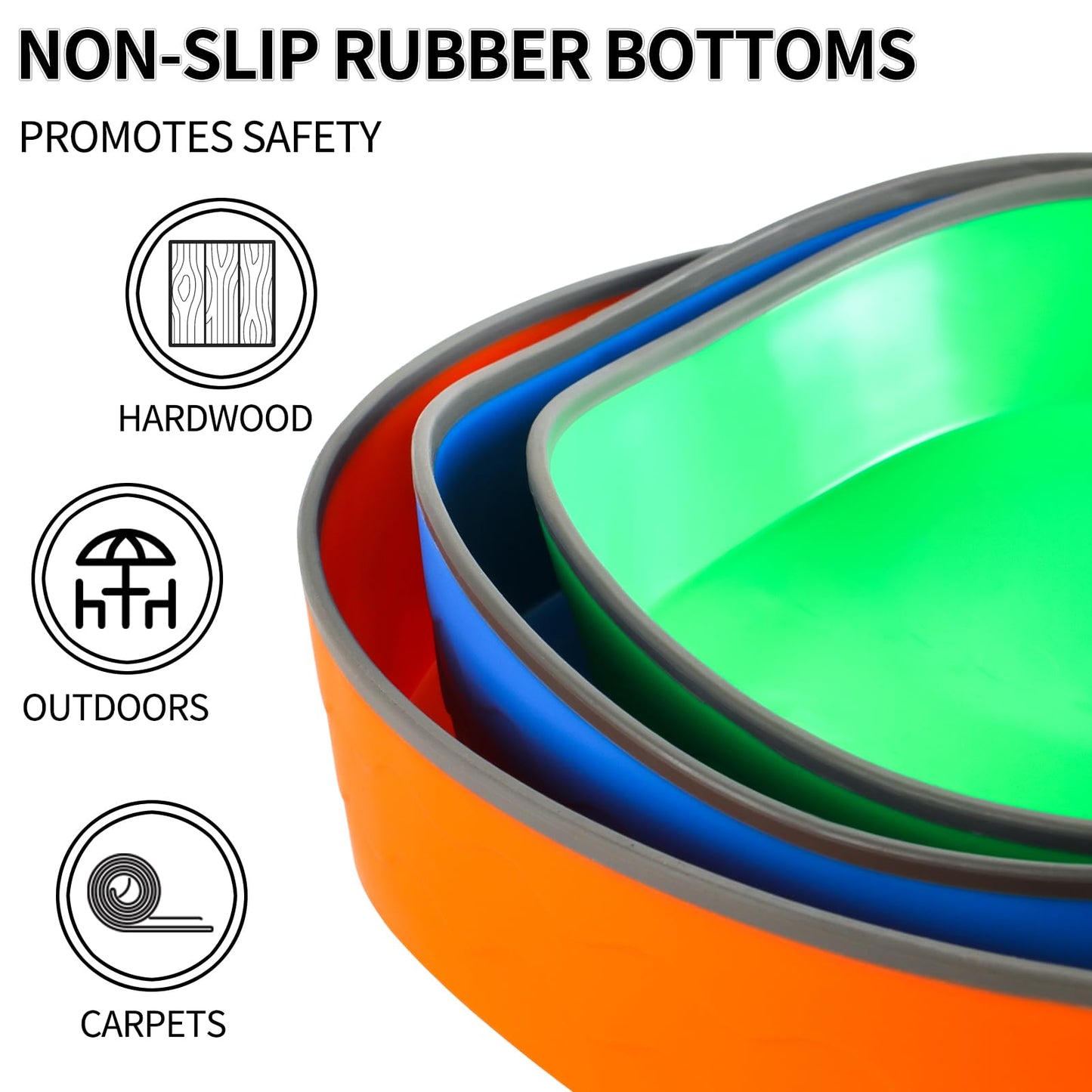 5-Piece Non-Slip Stepping Stones – Balance & Bounce Toys for Toddlers