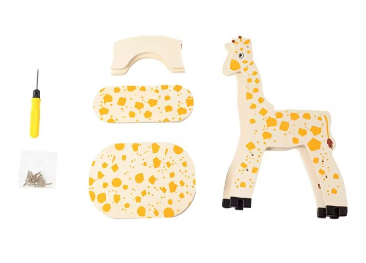 Wooden Giraffe Children's Chair