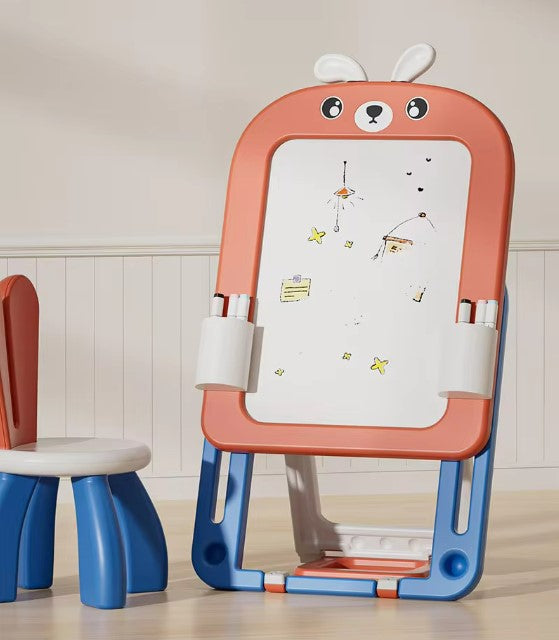 Mini Magnetic Two-sided Foldable Board with a Rabbit Chair