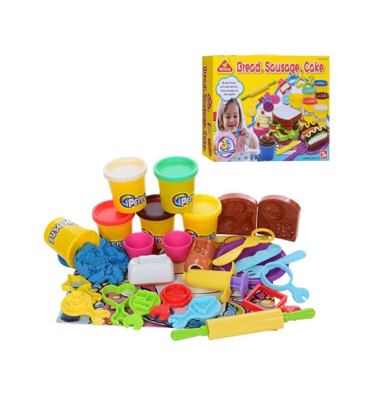 Bread, Sausage, and Cake Dough Playset