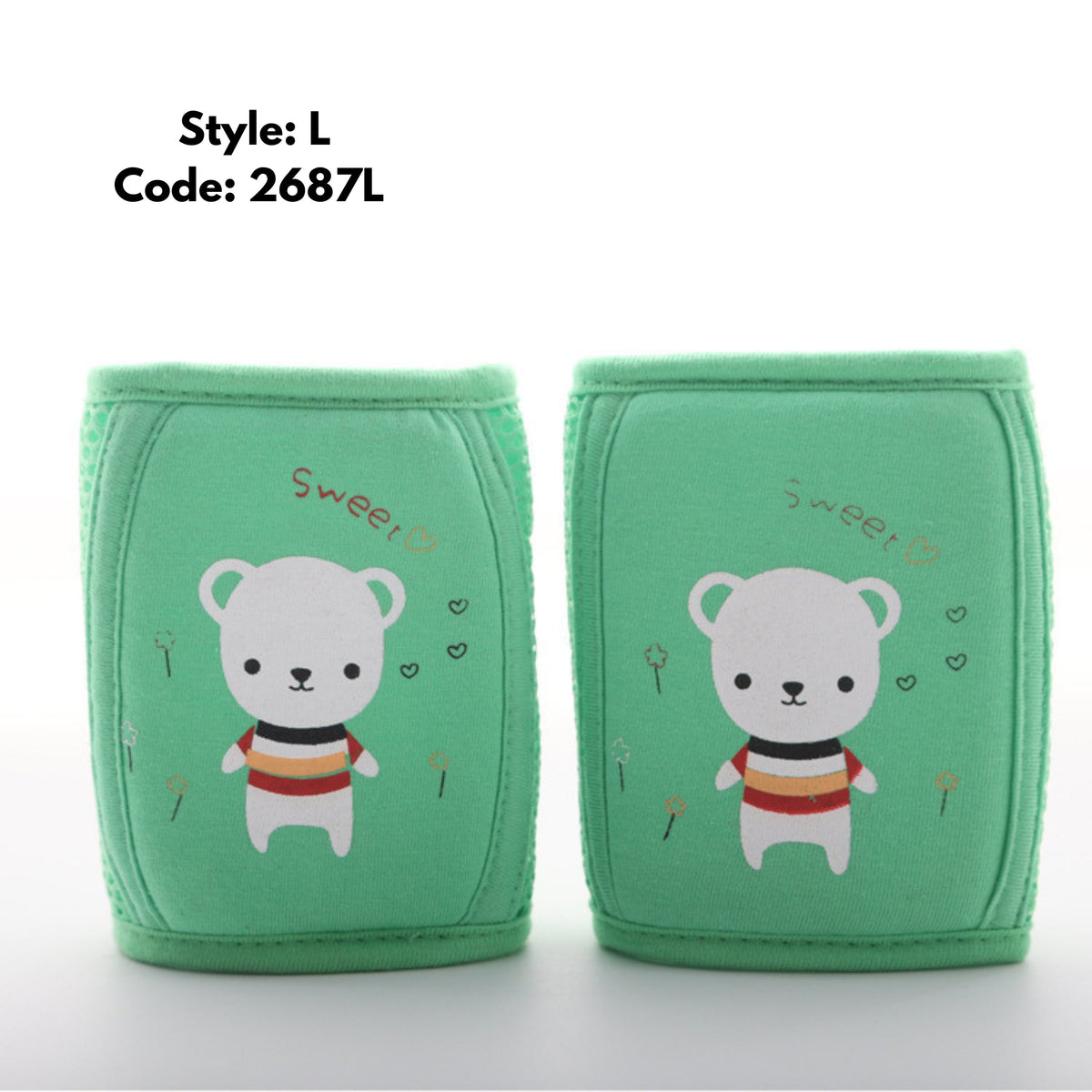 Safety Elastic Knee and Elbow Pads with Padding for Kids Crawling Joints