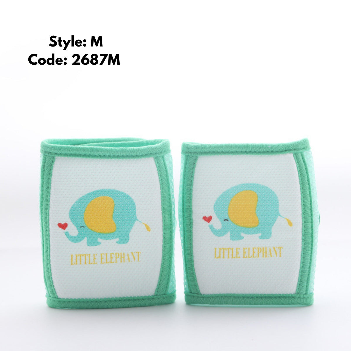 Safety Elastic Knee and Elbow Pads with Padding for Kids Crawling Joints