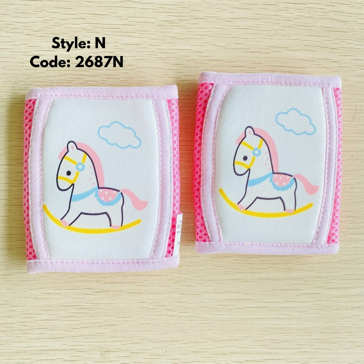 Safety Elastic Knee and Elbow Pads with Padding for Kids Crawling Joints
