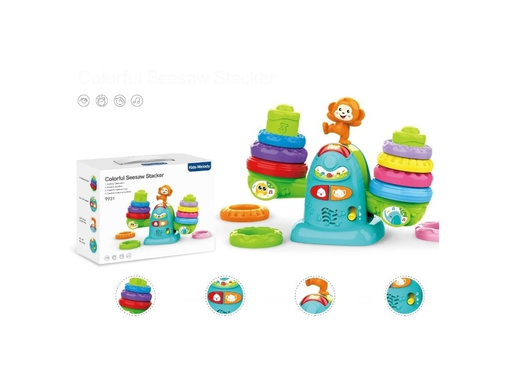 Colorful Seesaw Stacker