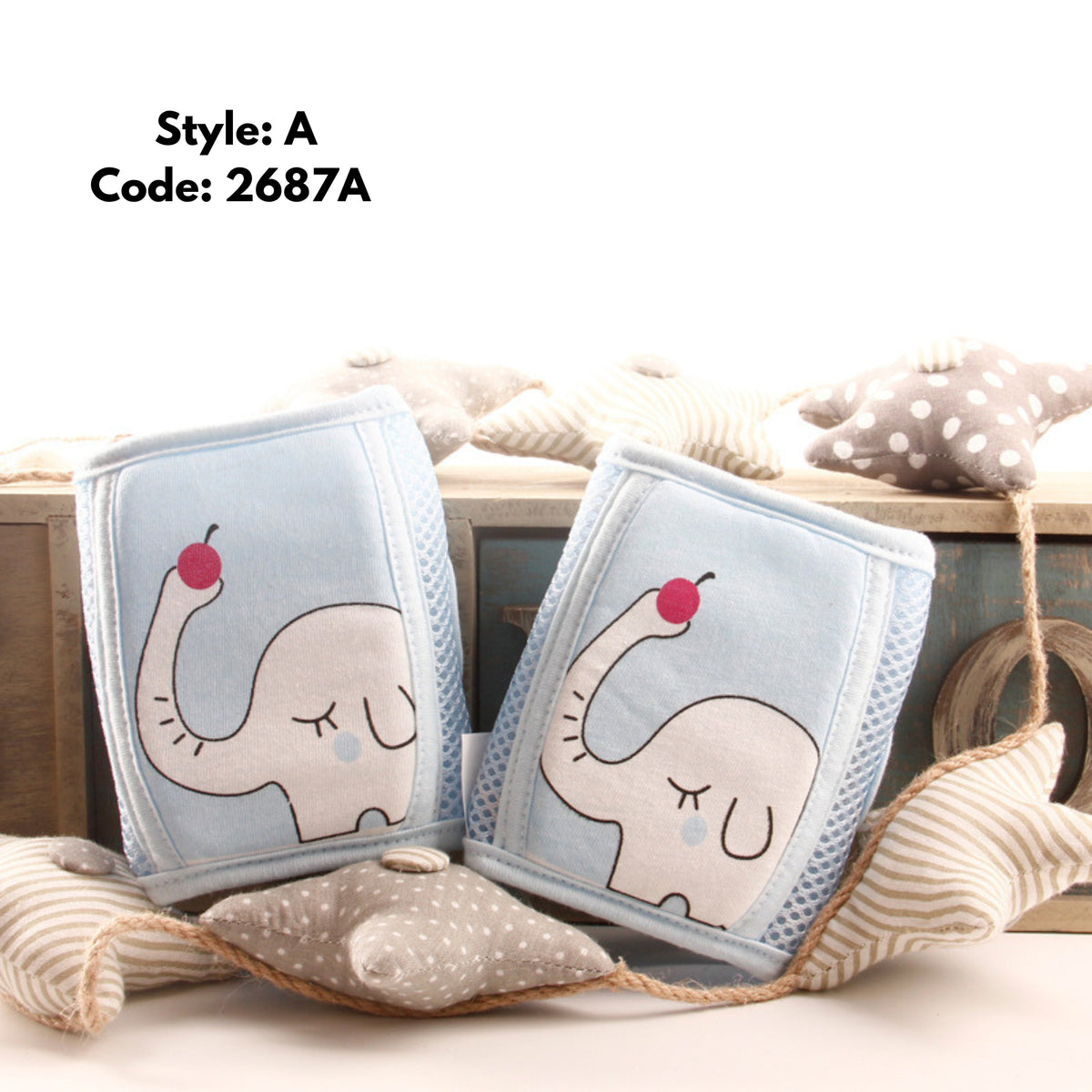 Safety Elastic Knee and Elbow Pads with Padding for Kids Crawling Joints
