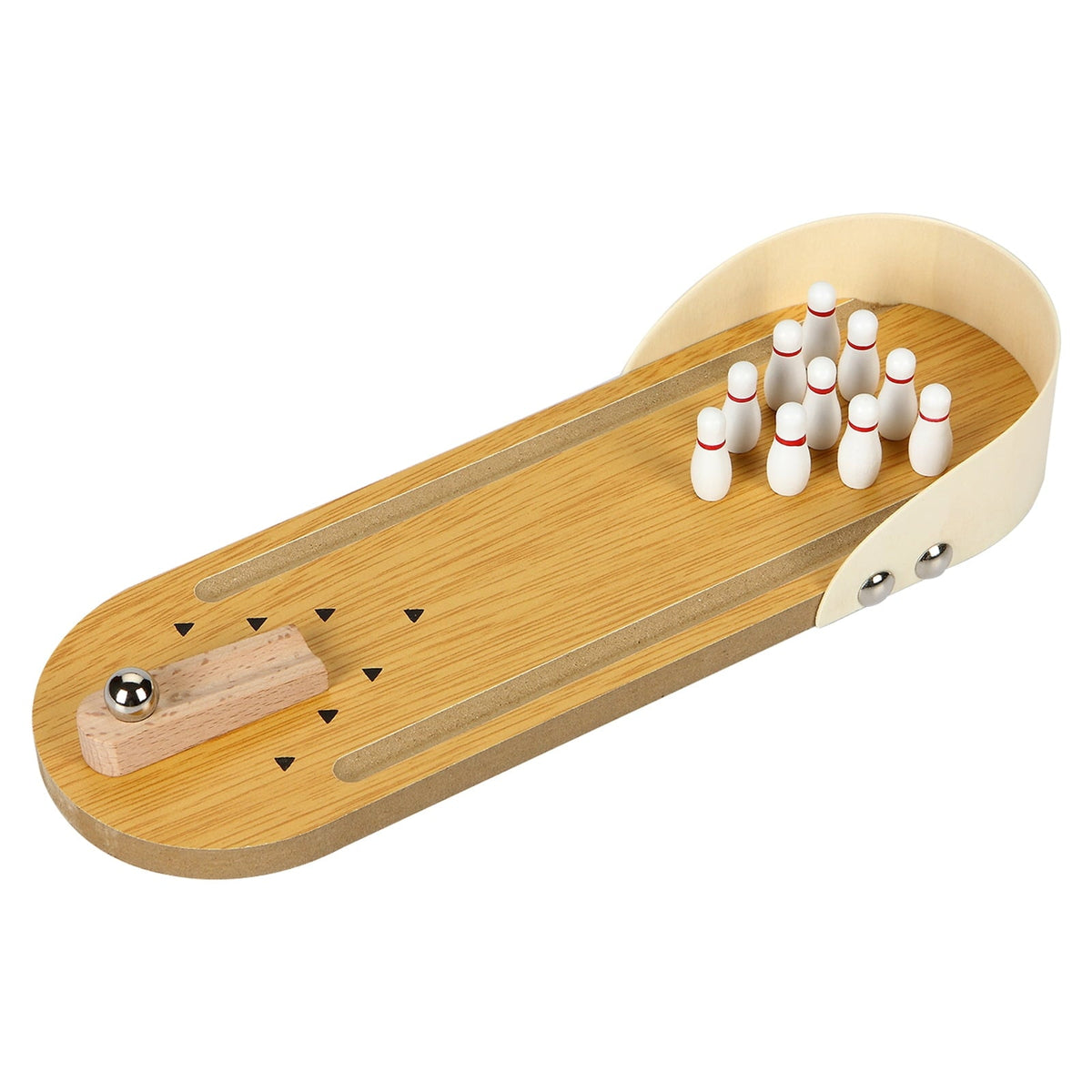 Wooden Mini-Bowling Ball Parent-Child Interactive Game