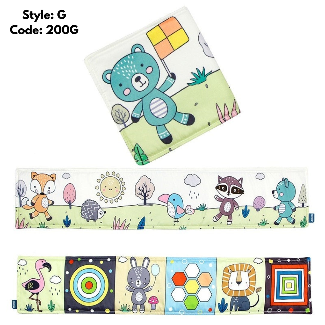 Baby Early Education Black And White High Contrast Washable Soft Fabric Activity Cloth