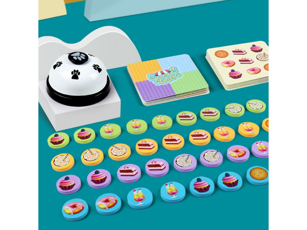 Wooden Crazy Store Food Pairing Memory Puzzle Game