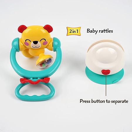 2-in-1 High Chair Toys & Baby Rattle