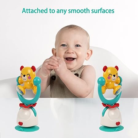 2-in-1 High Chair Toys & Baby Rattle