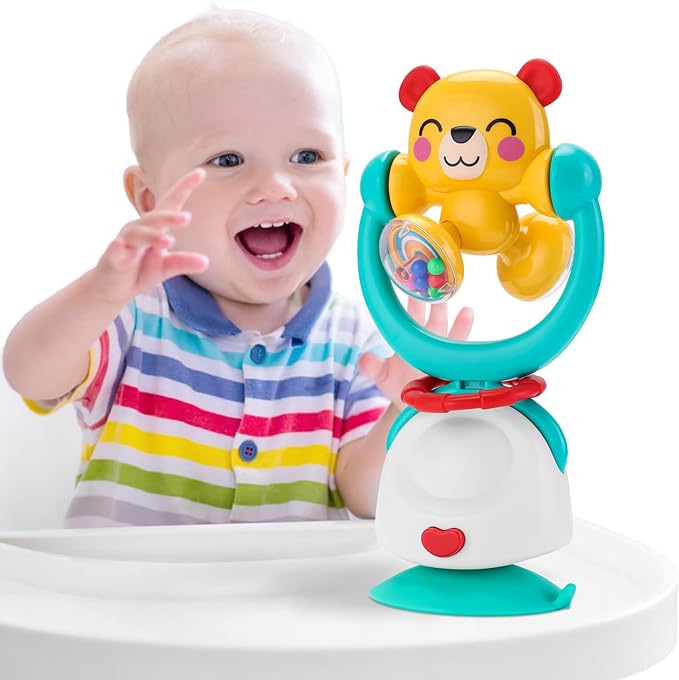 2-in-1 High Chair Toys & Baby Rattle