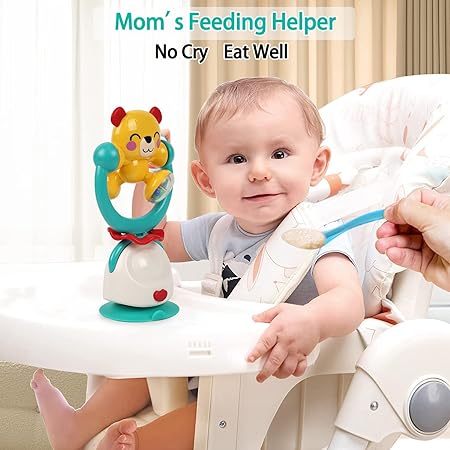 2-in-1 High Chair Toys & Baby Rattle