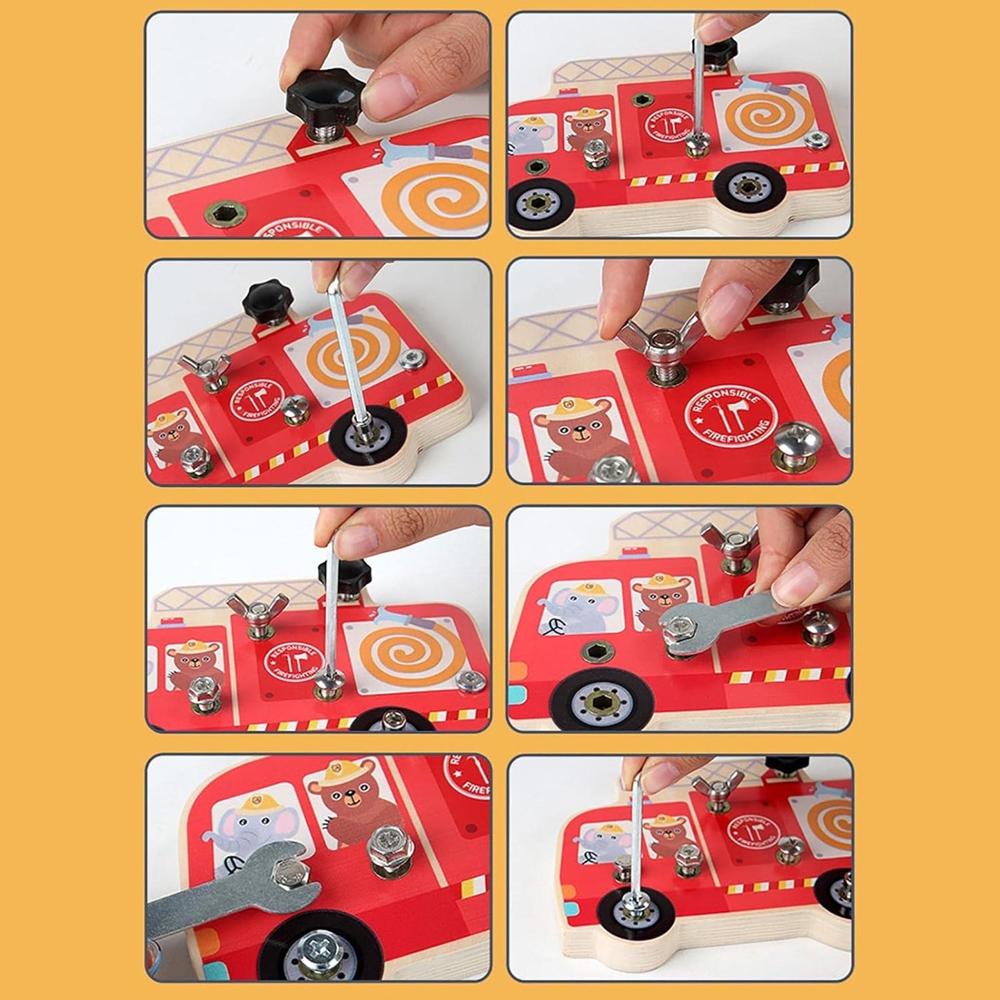 Wooden Screwdriver Board Set Toy