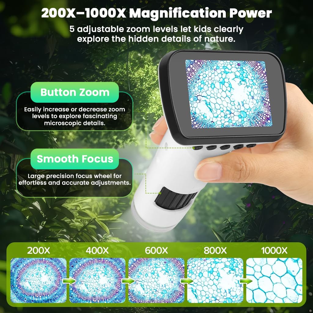 Digital Microscope for Kids & Students