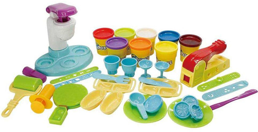 Ice Cream and Fast Food Center Dough Playset