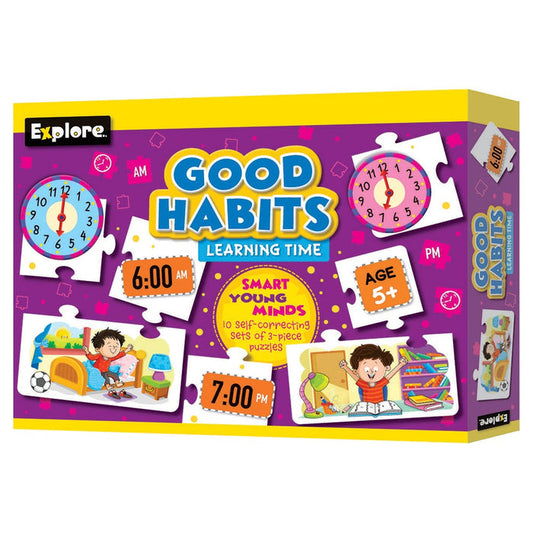 Explore Good Habits Learning Time Puzzle