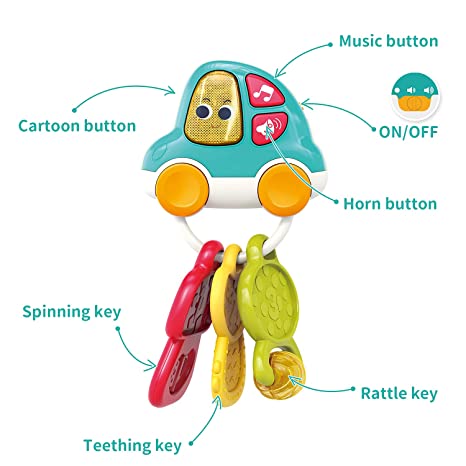 Interactive Musical Car Keychains