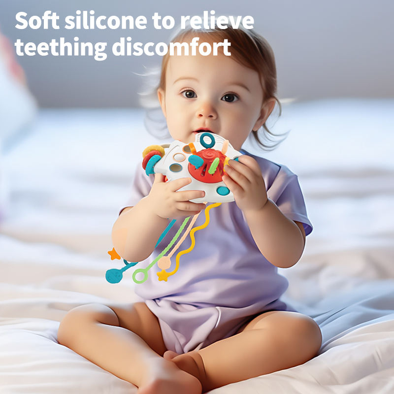 4-in-1 Sensory Pull-String Toy