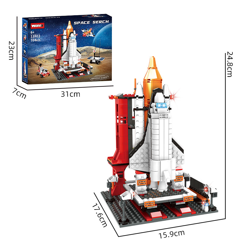 Aviation Space Ship Shuttle Building Block Brick Set Toy Aerospace Space Toy for Kids