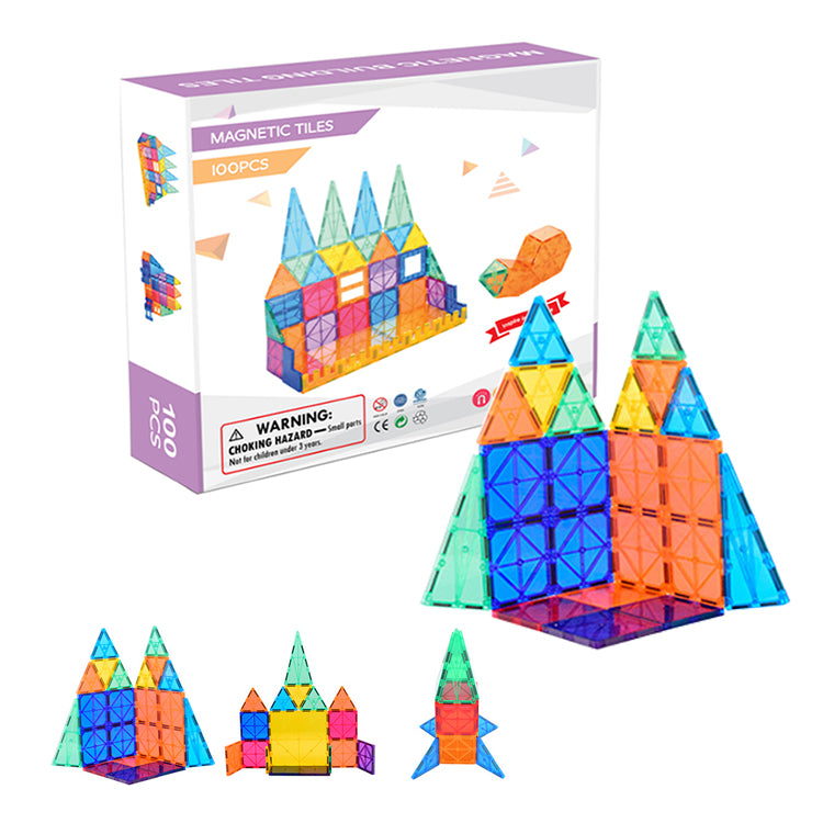 Rainbow Magnetic Building Tiles