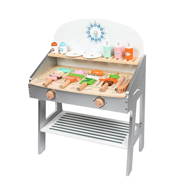Wooden Barbecue Grill Toy Set