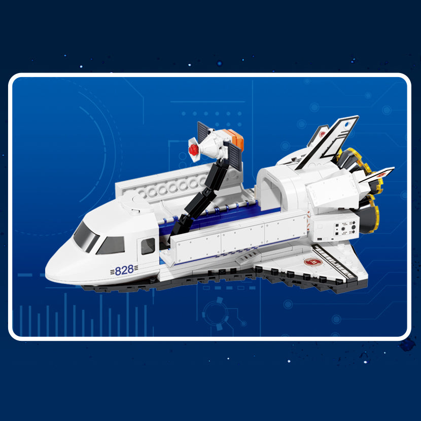 Spacecraft X-37b Model Small Building Block Brick Space Search Shuttle Airplane Kids Assembly Game