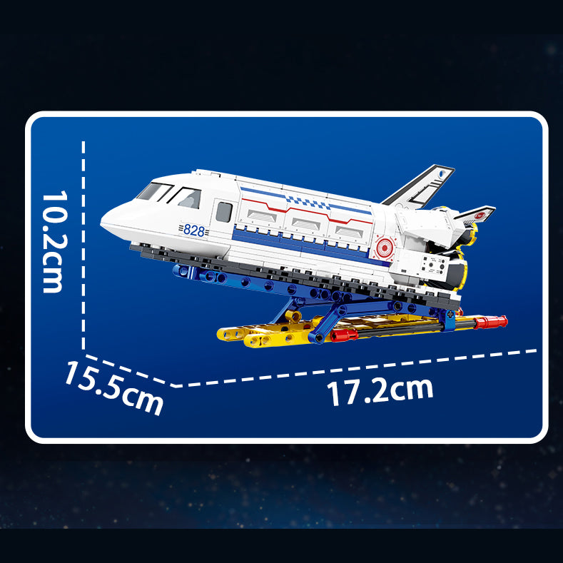 Spacecraft X-37b Model Small Building Block Brick Space Search Shuttle Airplane Kids Assembly Game