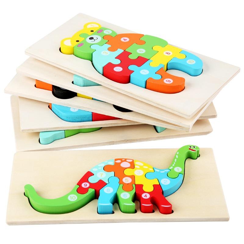 Wooden Montessori Educational 3D Jigsaw Puzzle game