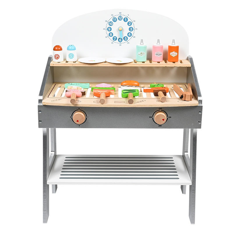 Wooden Barbecue Grill Toy Set