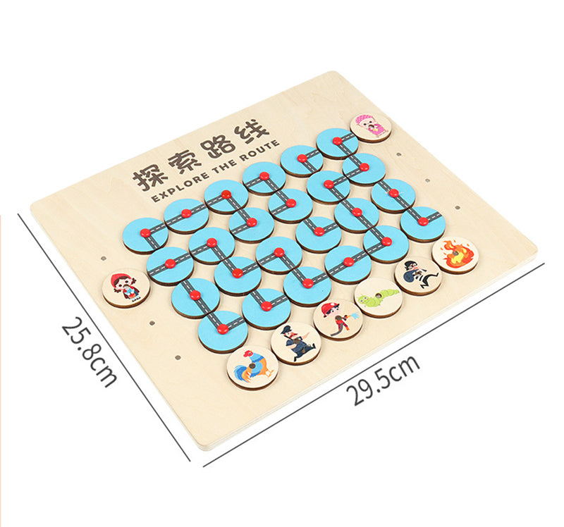 Wooden Explore the Route Maze Puzzle