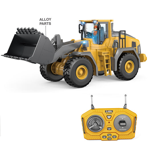 RC Loading Truck 9-Channel Remote Control Engineering Vehicle - Alloy Version