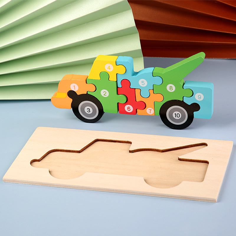 Wooden Montessori Educational 3D Jigsaw Puzzle game