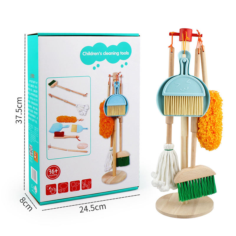 Wooden Cleaning Tools Set