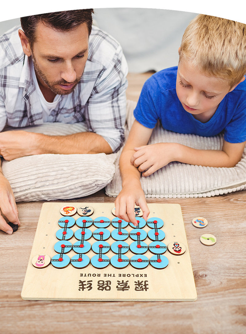 Wooden Explore the Route Maze Puzzle