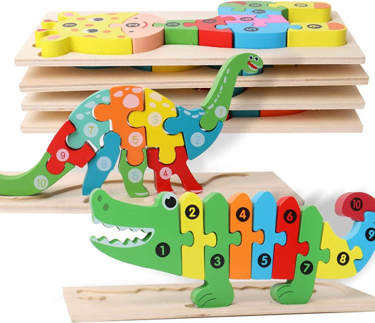 Wooden Montessori Educational 3D Jigsaw Puzzle game
