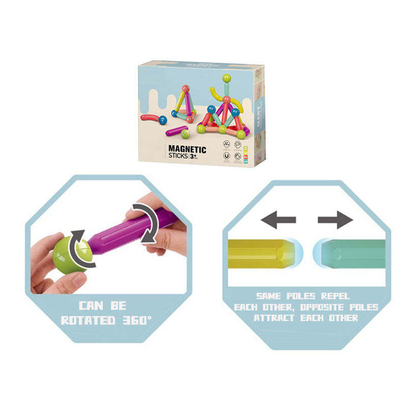 Magnetic Building Sticks And Balls Toy