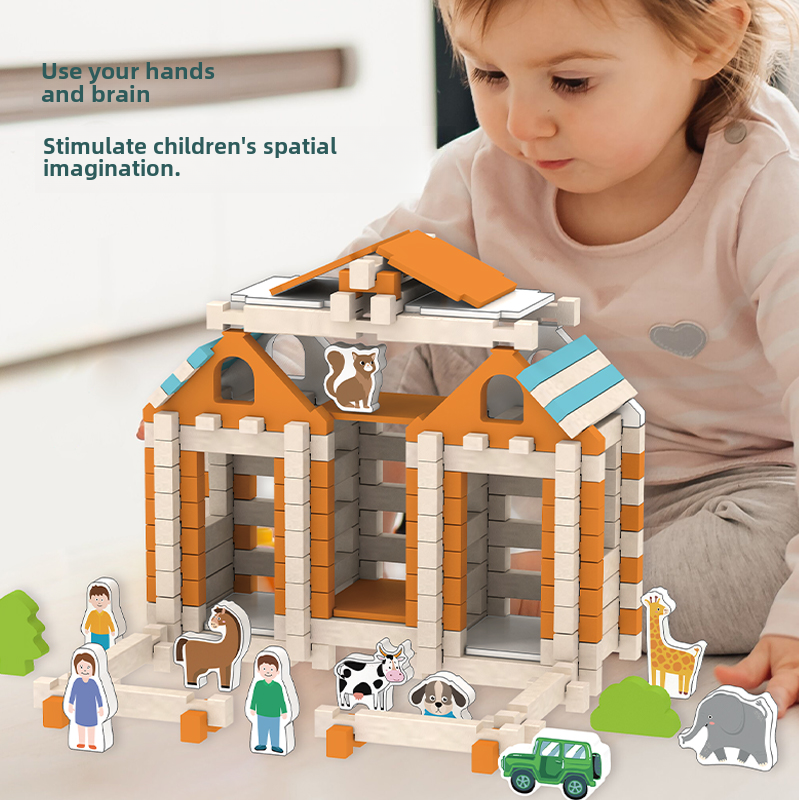 Architect Building Blocks – Wooden House Puzzle Game for Kids
