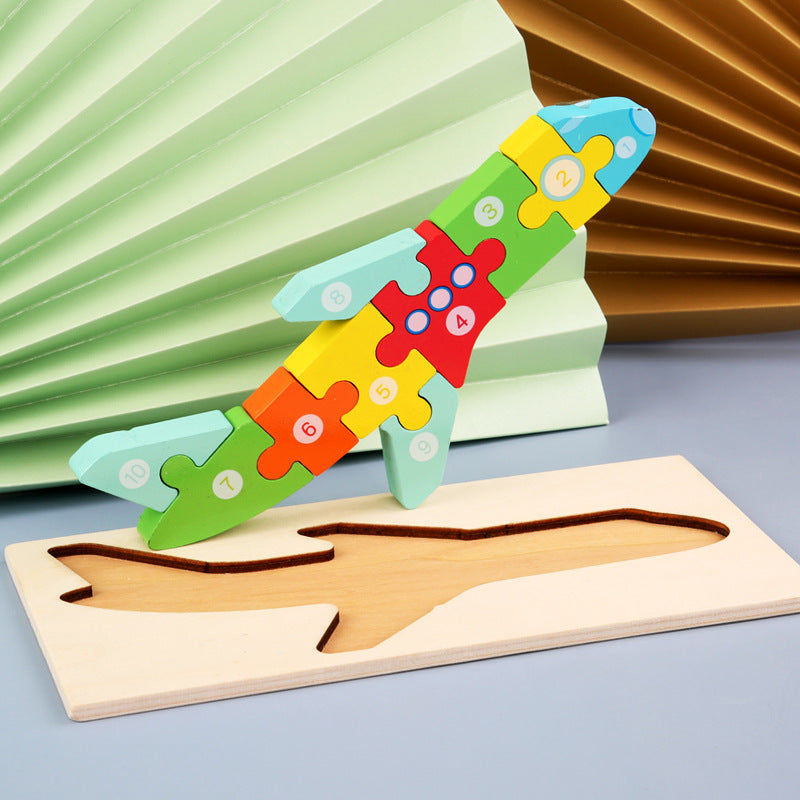 Wooden Montessori Educational 3D Jigsaw Puzzle game