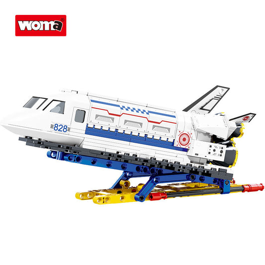 Spacecraft X-37b Model Small Building Block Brick Space Search Shuttle Airplane Kids Assembly Game