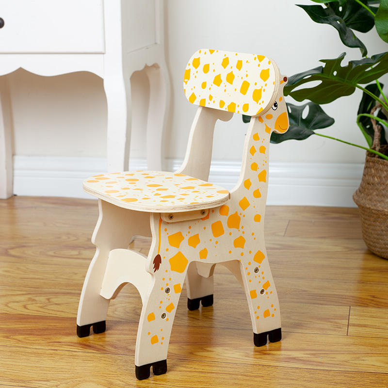 Wooden Giraffe Children's Chair