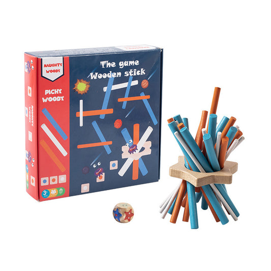 Montessori Wooden Stick Toy - Interactive Balance & Stacking Game