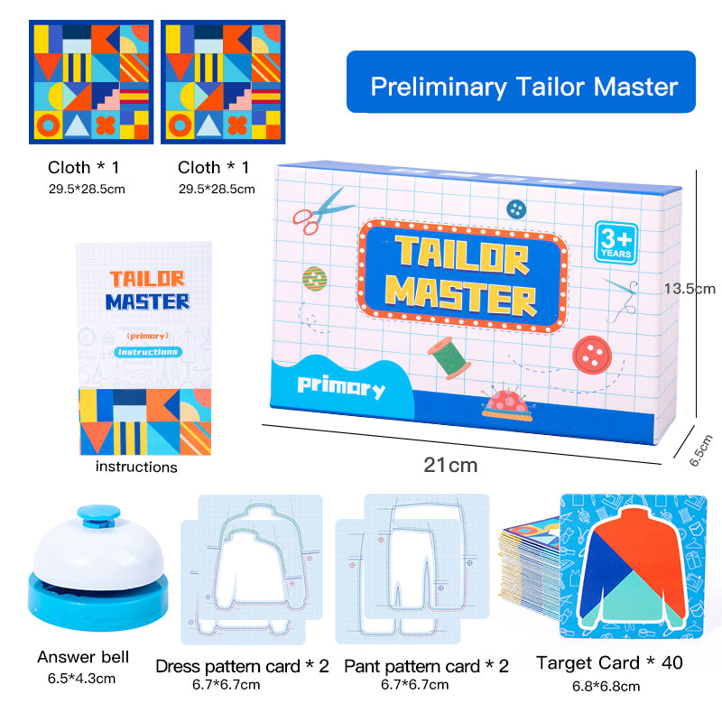 Montessori Tailor Master Game – DIY Color Matching & Dress-Up Learning Toy