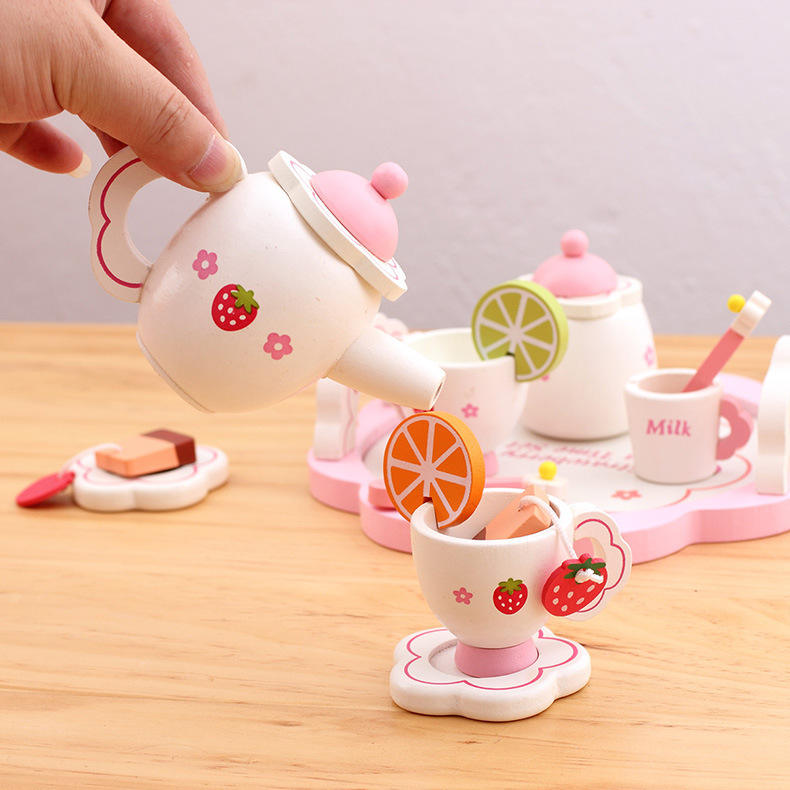 Wooden Afternoon Tea & Teapot Toy Set