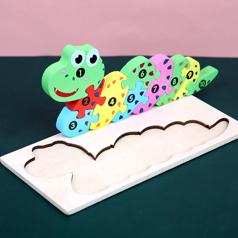 Wooden Montessori Educational 3D Jigsaw Puzzle game