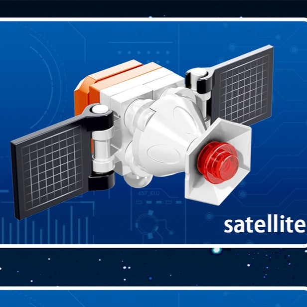 Spacecraft X-37b Model Small Building Block Brick Space Search Shuttle Airplane Kids Assembly Game