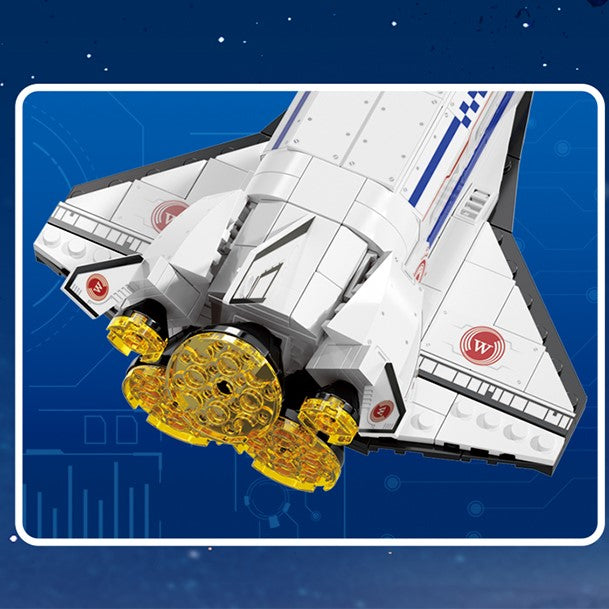 Spacecraft X-37b Model Small Building Block Brick Space Search Shuttle Airplane Kids Assembly Game