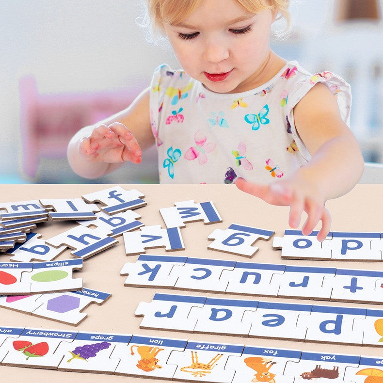 Montessori Word Spelling Toy - 90 Wooden Letters for Early Learning